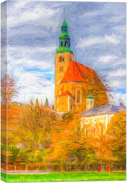 Maria Himmelfahrt Cathedral Art Canvas Print by David Pyatt