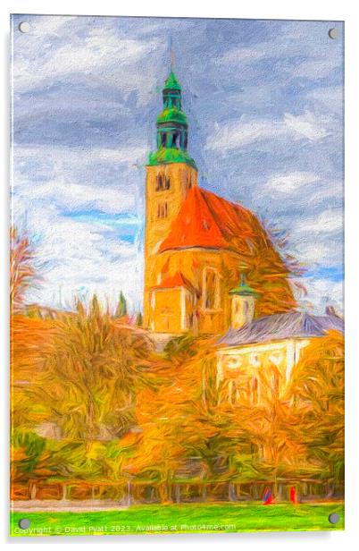 Maria Himmelfahrt Cathedral Art Acrylic by David Pyatt