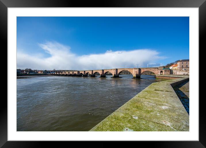 The Ancient Beauty of Berwick Bridge Framed Mounted Print by Steve Smith