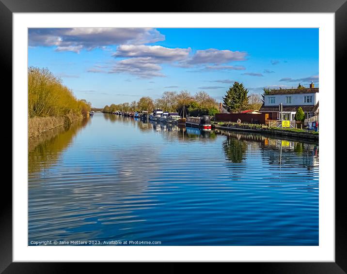 Gloucester and Sharpness Canal  Framed Mounted Print by Jane Metters