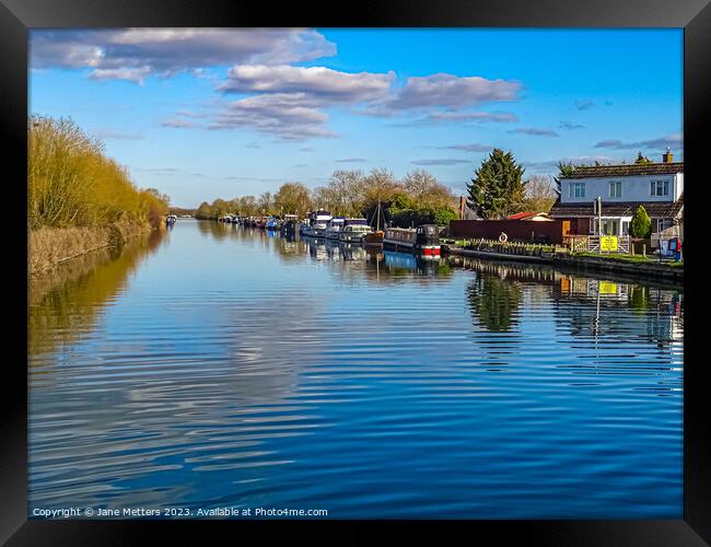 Gloucester and Sharpness Canal  Framed Print by Jane Metters
