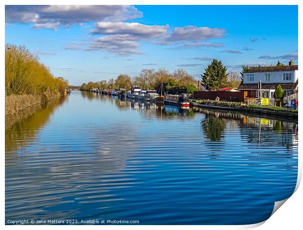 Gloucester and Sharpness Canal  Print by Jane Metters