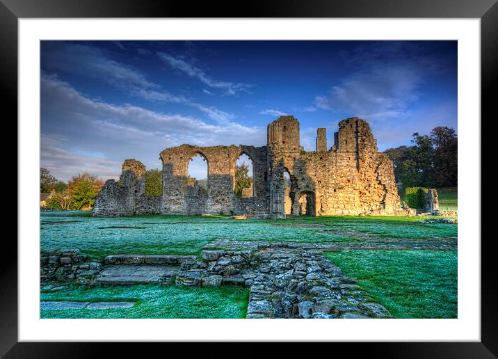 Easby Abbey Framed Mounted Print by Steve Smith