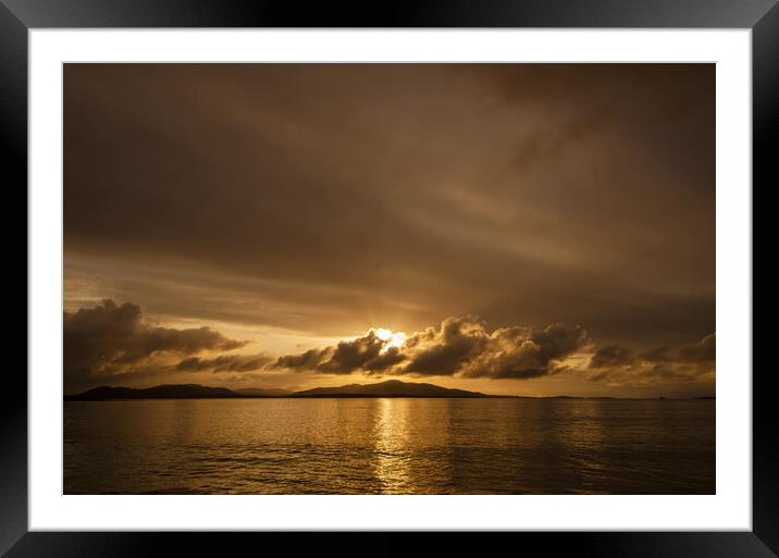 Hebridean Sunrise Framed Mounted Print by Steve Smith