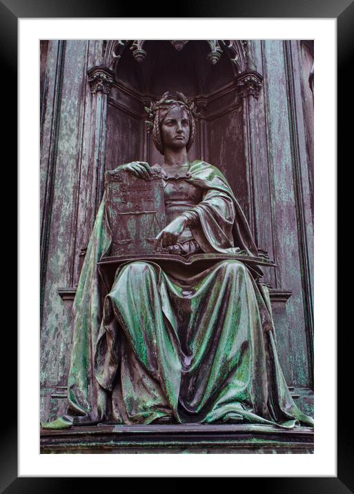 Prague Statue Framed Mounted Print by Steve Smith