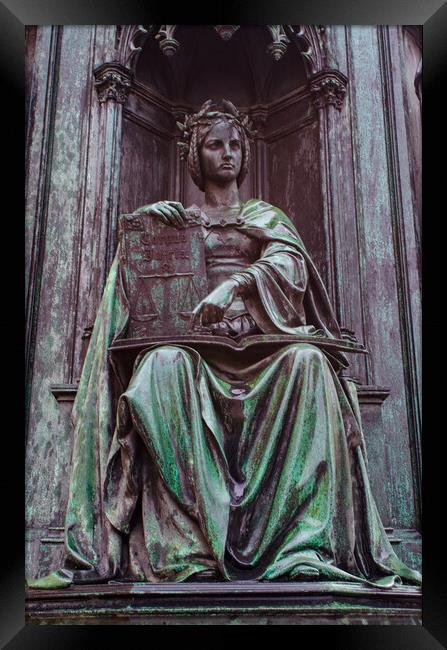 Prague Statue Framed Print by Steve Smith