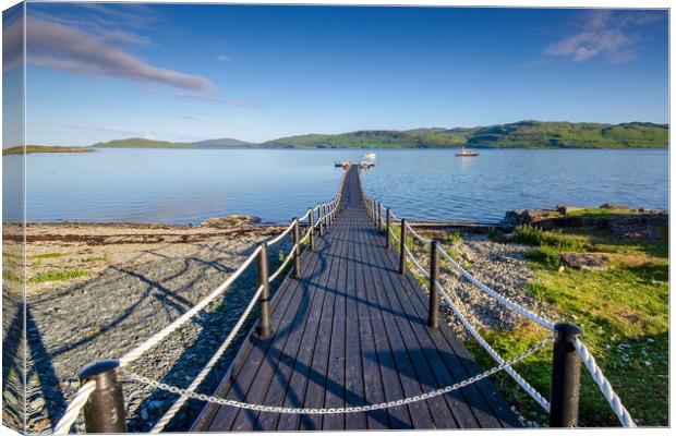 Serenity on Loch Na Keal Canvas Print by Steve Smith