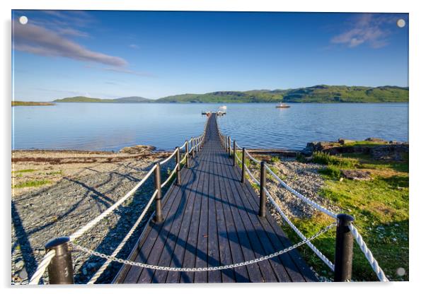 Serenity on Loch Na Keal Acrylic by Steve Smith