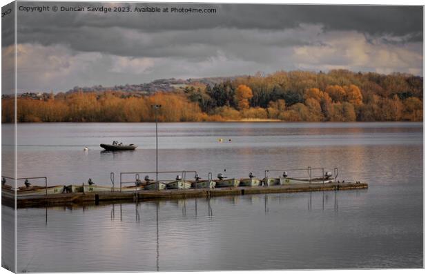 Winter at Chew Valley Lake Canvas Print by Duncan Savidge