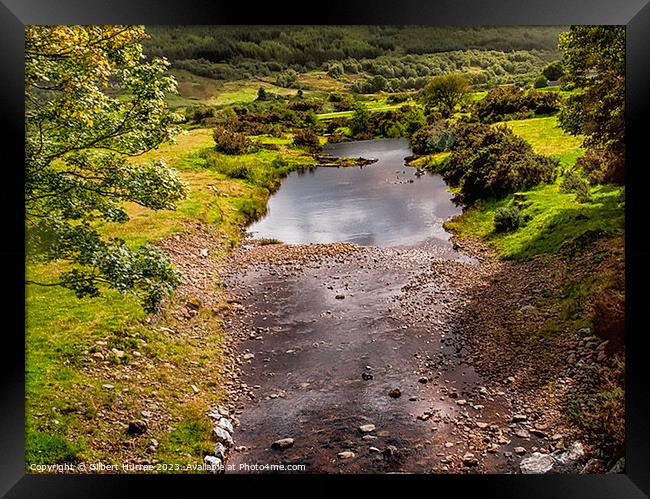 Captivating Highland Serenity: Scotland's River Framed Print by Gilbert Hurree