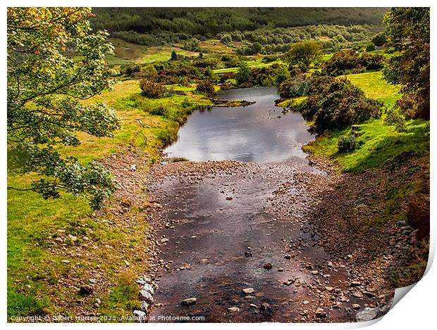 Captivating Highland Serenity: Scotland's River Print by Gilbert Hurree