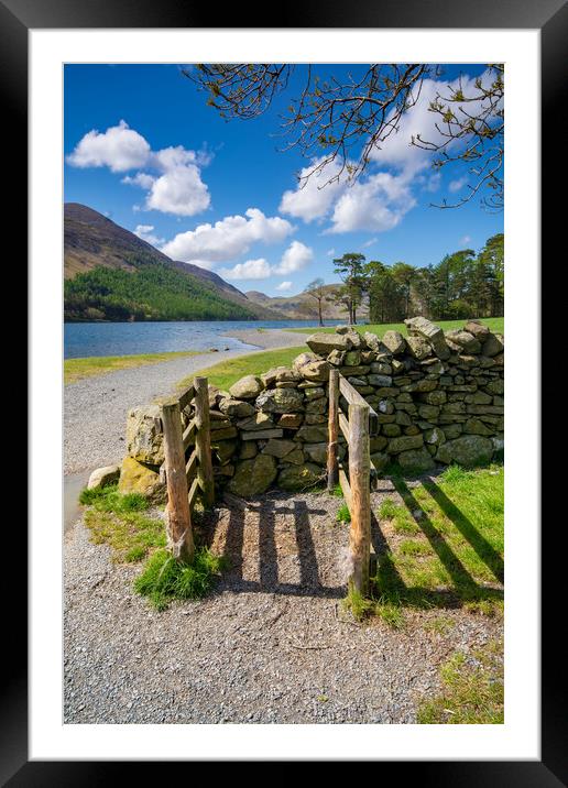 Serenity of Buttermere Framed Mounted Print by Steve Smith