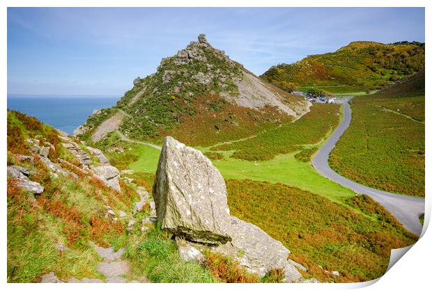 The Valley Of The Rocks Print by Steve Smith