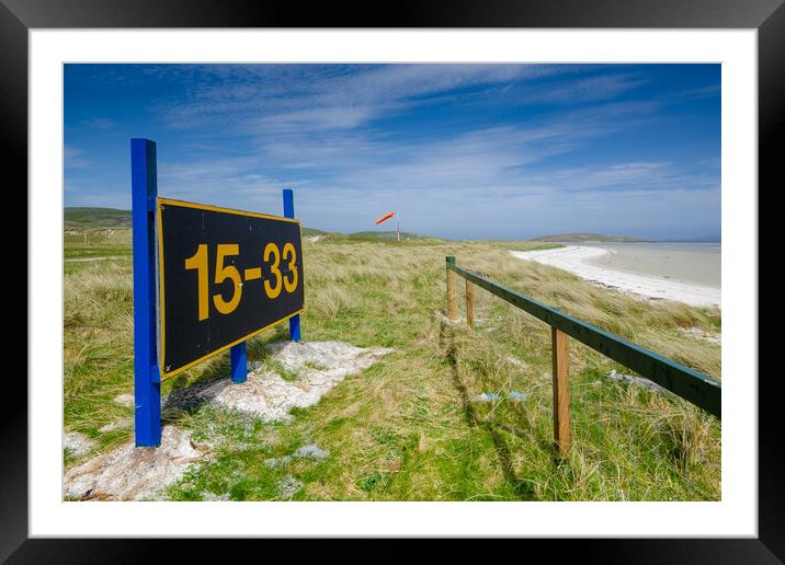 Barra Airport Framed Mounted Print by Steve Smith