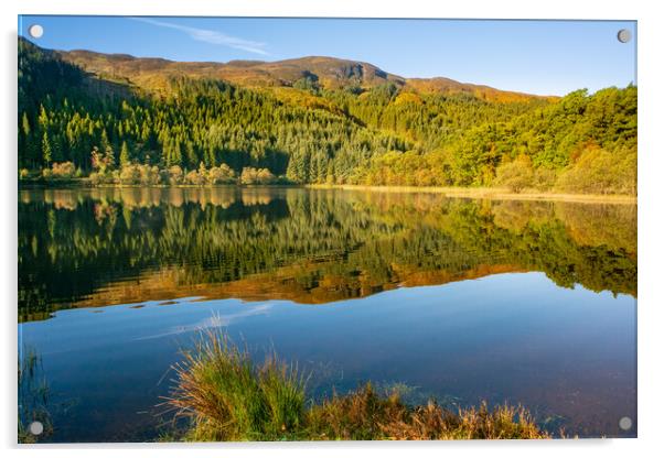 Serene and Pristine Loch Chon Acrylic by Steve Smith