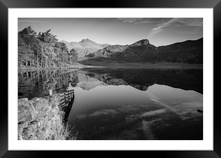 Serenity at Blea Tarn Framed Mounted Print by Steve Smith