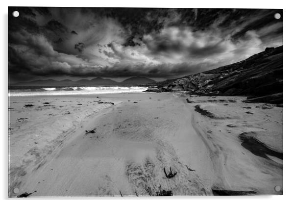 Luskentyre Beach Acrylic by Steve Smith