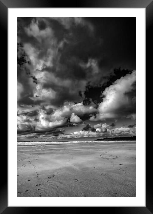Majestic Skies Above Woolacombe Beach Framed Mounted Print by Steve Smith