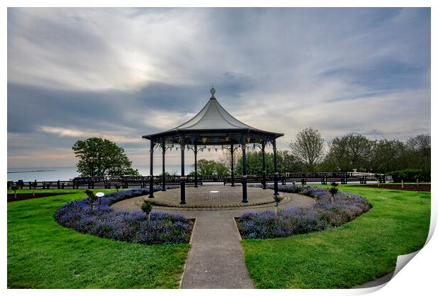 Filey Bandstand Print by Steve Smith