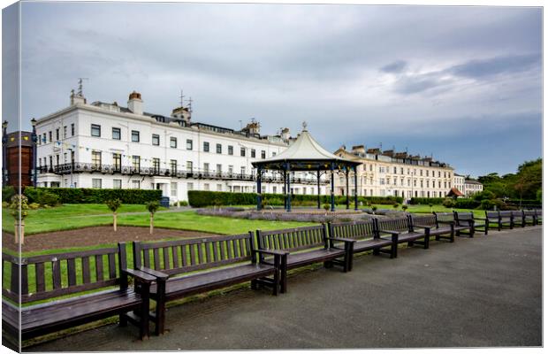 Crescent Gardens Filey Canvas Print by Steve Smith