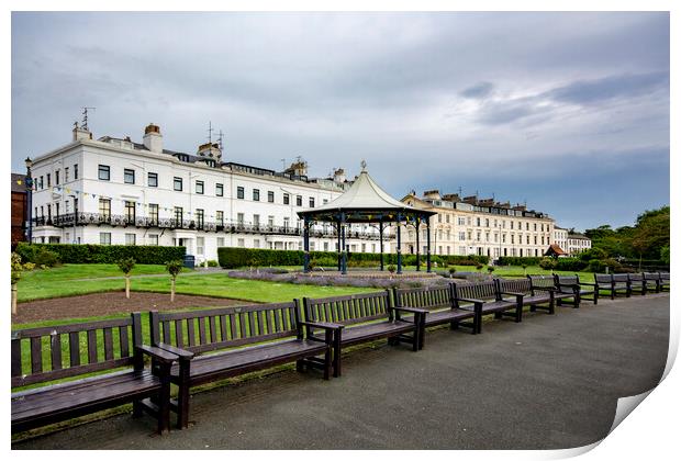 Crescent Gardens Filey Print by Steve Smith