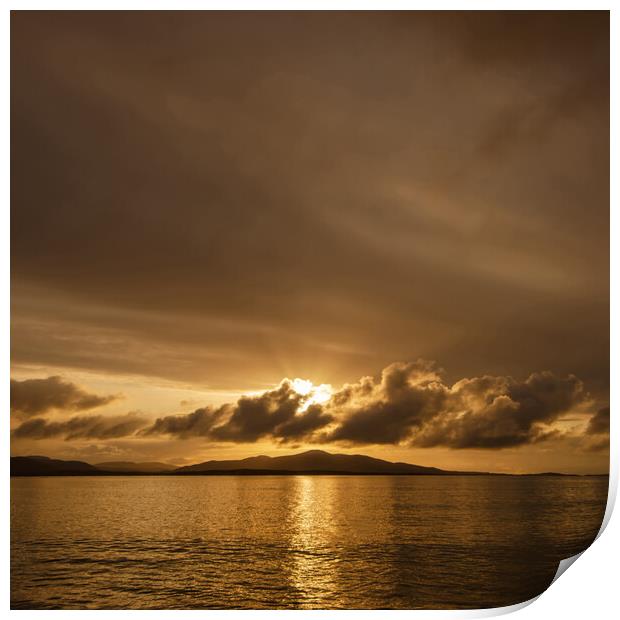 Hebridean Sunrise Print by Steve Smith