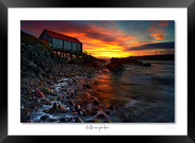 As the sun goes down. Framed Print by JC studios LRPS ARPS