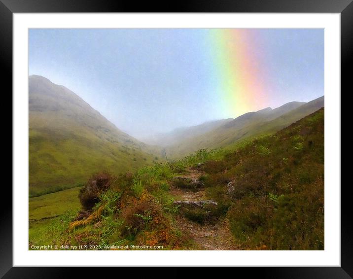 highland rainbow - WILD HIGHLANDS / 5 SISTERS -kin Framed Mounted Print by dale rys (LP)