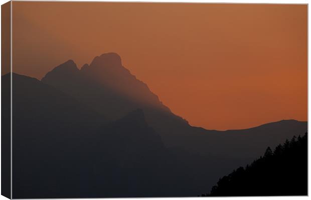 Sunset in Bavaria Canvas Print by Thomas Schaeffer