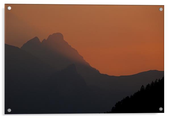 Sunset in Bavaria Acrylic by Thomas Schaeffer