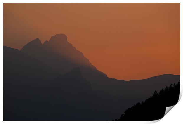 Sunset in Bavaria Print by Thomas Schaeffer
