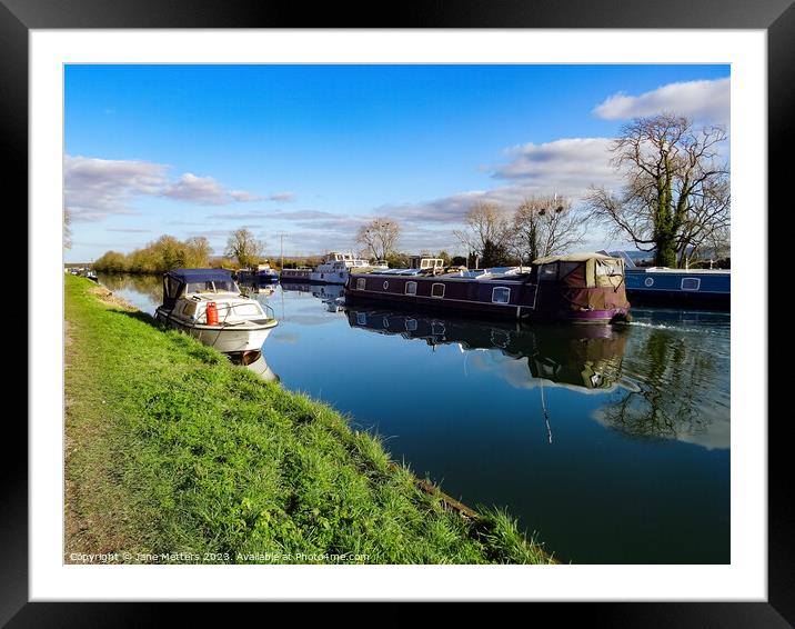 Canal Life  Framed Mounted Print by Jane Metters