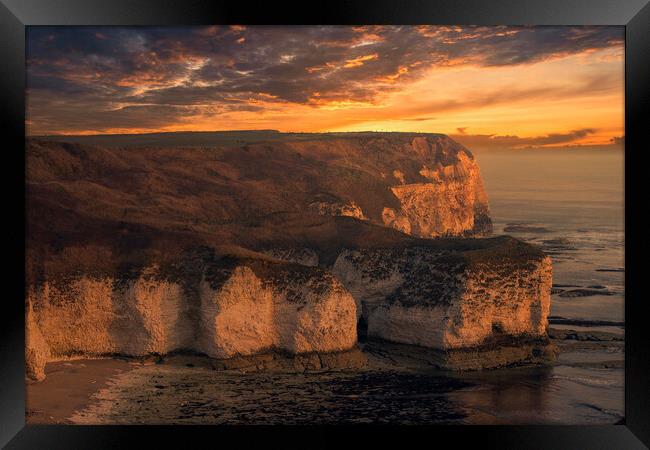 Flamborough Head Cliffs Framed Print by Tim Hill