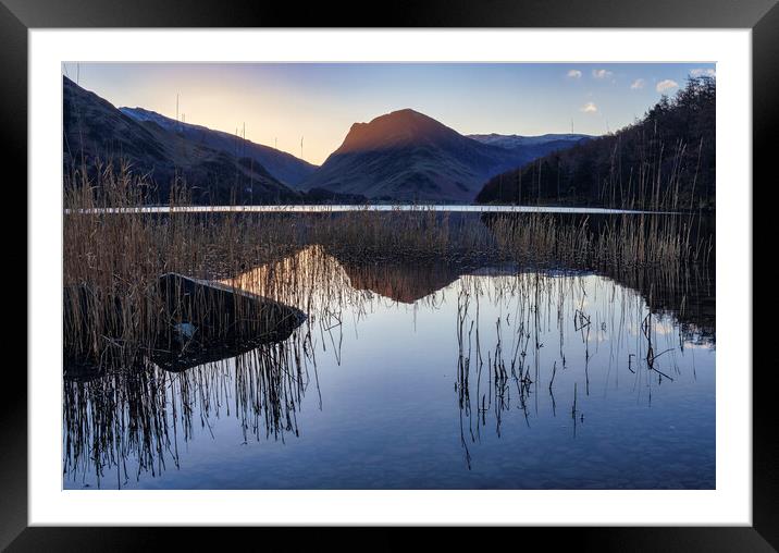 Sunrise over Fleetwith Pike Framed Mounted Print by Tim Hill