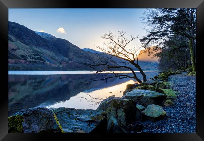 Golden Sunrise over Fleetwith Pike Framed Print by Tim Hill