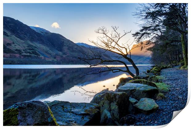 Golden Sunrise over Fleetwith Pike Print by Tim Hill