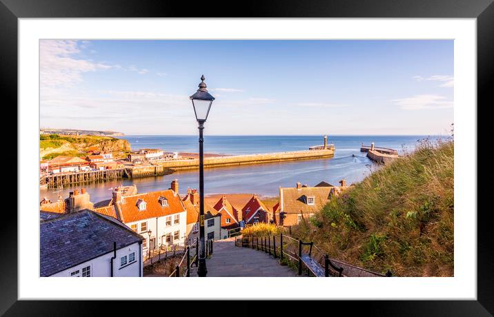 199 steps at Whitby Framed Mounted Print by Tim Hill