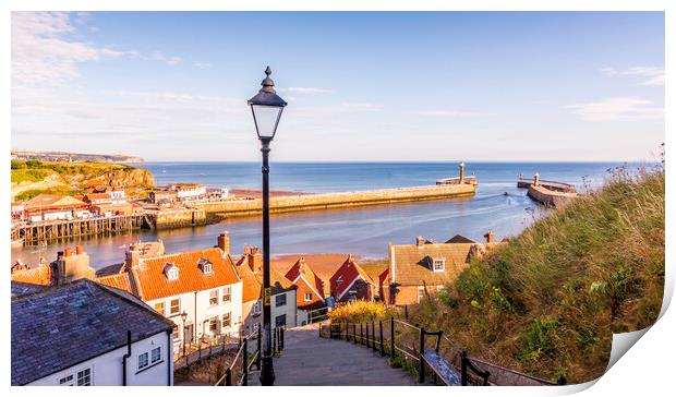 199 steps at Whitby Print by Tim Hill