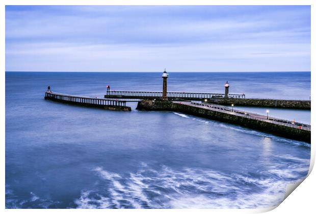 Whitby Seascape Print by Tim Hill