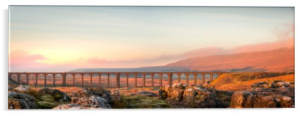 Ribblehead Viaduct Yorkshire Dales  Acrylic by Tim Hill
