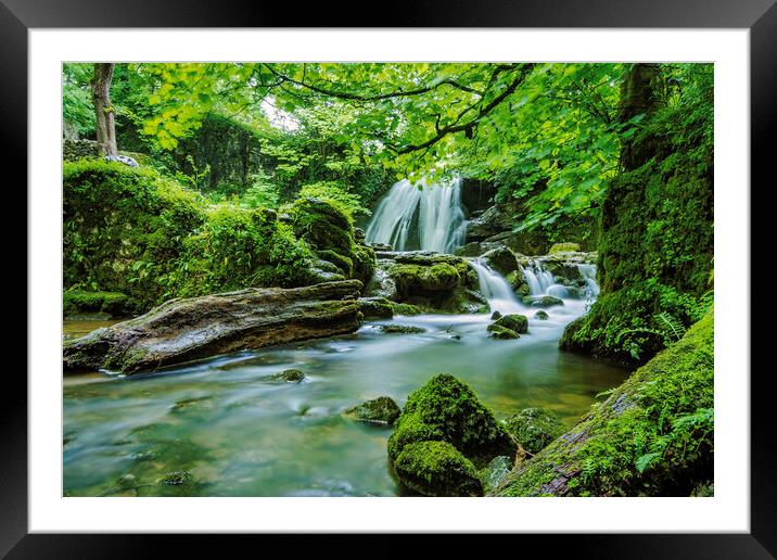 Enchanting Janets Foss Waterfall Framed Mounted Print by Tim Hill