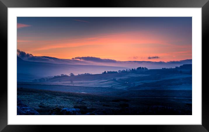 pen y ghent sunrise Framed Mounted Print by Tim Hill