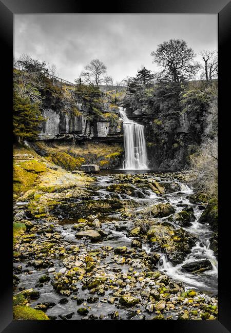 Thornton Force Waterfall Ingleton Framed Print by Tim Hill