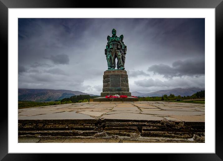 Scottish Commando Memorial Framed Mounted Print by Steve Smith