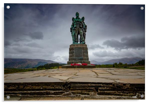 Scottish Commando Memorial Acrylic by Steve Smith