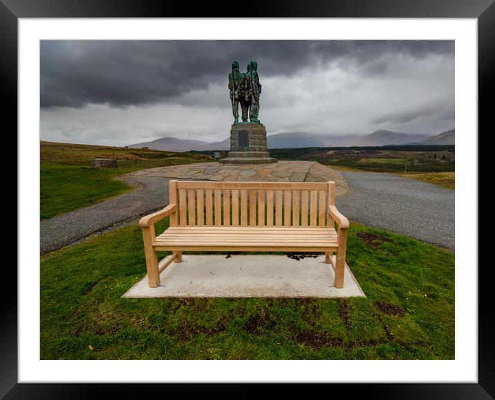 Scottish Commando Monument Framed Mounted Print by Steve Smith