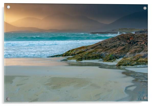Luskentyre Beach Acrylic by Steve Smith