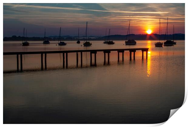 Ammersee Sunrise Print by Steve Smith