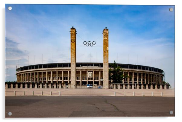 Olympic Stadium Berlin Acrylic by Steve Smith