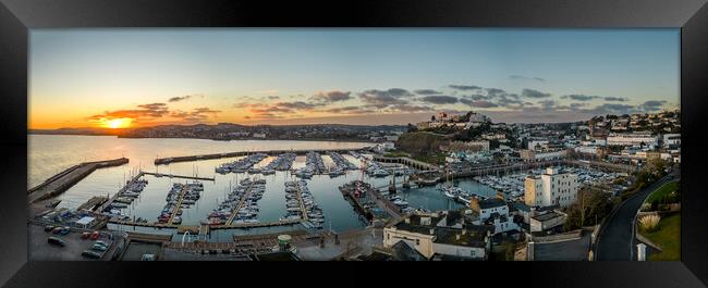 Torquay Harbour and Marina Framed Print by John Fowler